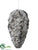 Pine Cone Ornament - Gray Glittered - Pack of 12