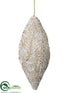 Silk Plants Direct Finial Ornament - Beige - Pack of 8