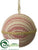 Ball Ornament - Burgundy Beige - Pack of 12