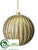 Ball Ornament - Gold Antique - Pack of 6