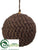 Loop Jute Ball Ornament - Brown - Pack of 3