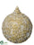 Ball Ornament - Mauve Gold - Pack of 12