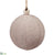 Linen Ball Ornament - Gray - Pack of 12