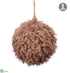 Silk Plants Direct Fur Ball Ornament Taupe - Topez - Pack of 12