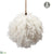 Fur Ball Ornament - White - Pack of 12