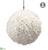 Fur Ball Ornament - White - Pack of 2