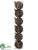 Beaded Ball Ornament - Bronze Glittered - Pack of 12