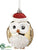 Owl Ornament - Gold - Pack of 24