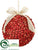 Ball Ornament - Red - Pack of 6