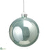 Silk Plants Direct Plastic Ball Ornament - Seafoam - Pack of 12