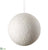 Glittered Ball Ornament - White - Pack of 2