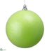 Silk Plants Direct Glittered Plastic Ball Ornament - Seafoam - Pack of 1