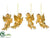 Cherub Ornament - Gold - Pack of 9