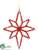 Star Ornament - Red - Pack of 24