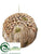 Ball Ornament - Brown Green - Pack of 2