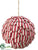 Ball Ornament - Red Natural - Pack of 2