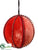 Ball Ornament - Tomato Red - Pack of 6