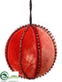 Silk Plants Direct Ball Ornament - Tomato Red - Pack of 6