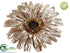 Silk Plants Direct Glitter Gerbera Daisy - Gold Light - Pack of 12