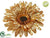 Glitter Gerbera Daisy - Gold - Pack of 12