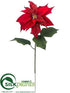 Silk Plants Direct Poinsettia Spray - Red - Pack of 12