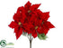 Silk Plants Direct Poinsettia Bush - Red - Pack of 12