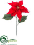 Silk Plants Direct Poinsettia Spray - Red - Pack of 12