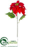 Silk Plants Direct Poinsettia Spray - Red - Pack of 12