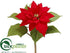 Silk Plants Direct Poinsettia Spray - Red Red - Pack of 12