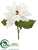 Poinsettia Spray - White - Pack of 12