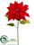 Poinsettia Spray - Red Red - Pack of 12