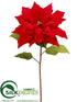 Silk Plants Direct Poinsettia Spray - Red Red - Pack of 12