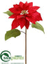 Silk Plants Direct Poinsettia Spray - Red - Pack of 12