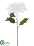 Silk Plants Direct Poinsettia Spray - White - Pack of 12