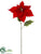 Poinsettia Spray - Red - Pack of 12