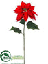 Silk Plants Direct Poinsettia Spray - Red - Pack of 12