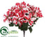 Silk Plants Direct Poinsettia Bush - Peppermint - Pack of 6