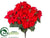 Poinsettia Bush - Red - Pack of 6