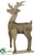 Reindeer - Brown Whitewashed - Pack of 4