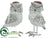 Owl - White Red - Pack of 3