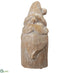 Silk Plants Direct Glittered Gnome - Whitewashed - Pack of 2