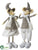 Mr. And Mrs. Mouse - White Beige - Pack of 2