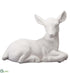 Silk Plants Direct Deer - White - Pack of 2