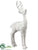 Reindeer - White Antique - Pack of 1