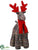 Reindeer - Gray Red - Pack of 6