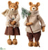 Silk Plants Direct Mr. And Mrs. Bear - Brown Beige - Pack of 2