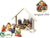 Magnet Nativity Set - Beige Gold - Pack of 1