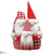 Bean Bag Santa - Red White - Pack of 6