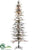 Cabin Pine Slim Tree - Snow - Pack of 1