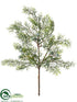 Silk Plants Direct Juniper Pine Pick - Green Gray - Pack of 12